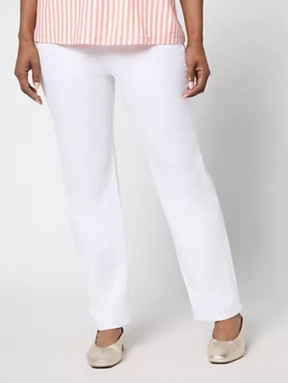 Denim & Co. Tall Classic Stretch Colored Ankle Jeans, White Sz tall a687859